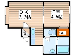 フェリックス中島公園の物件間取画像